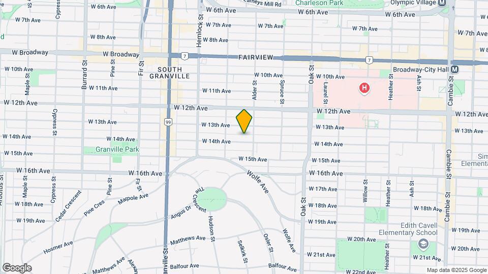 1239 W 14th Ave Map and Location Details