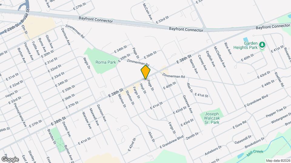 1843-1847 E 38th St Map and Location Details