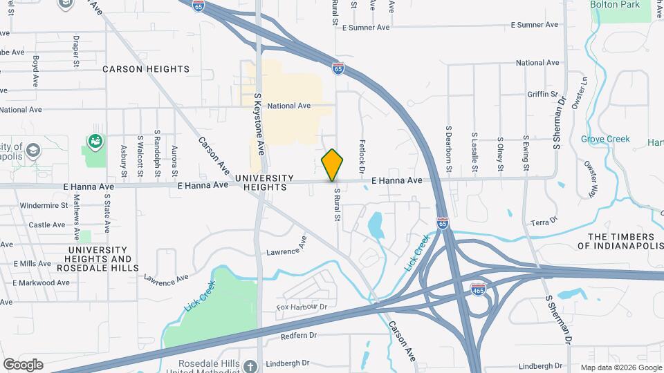 2789 E Hanna Ave Map and Location Details