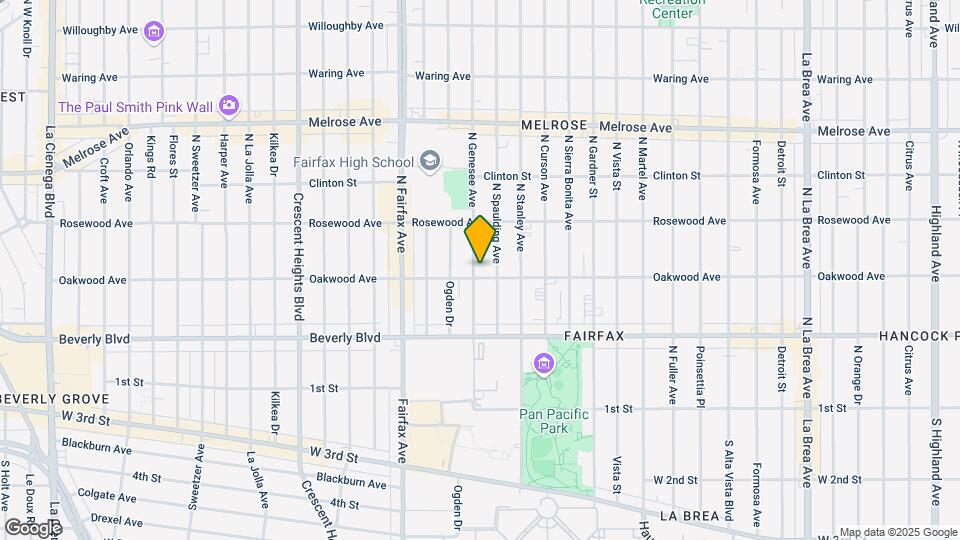 410 N Genesee Ave Map and Location Details