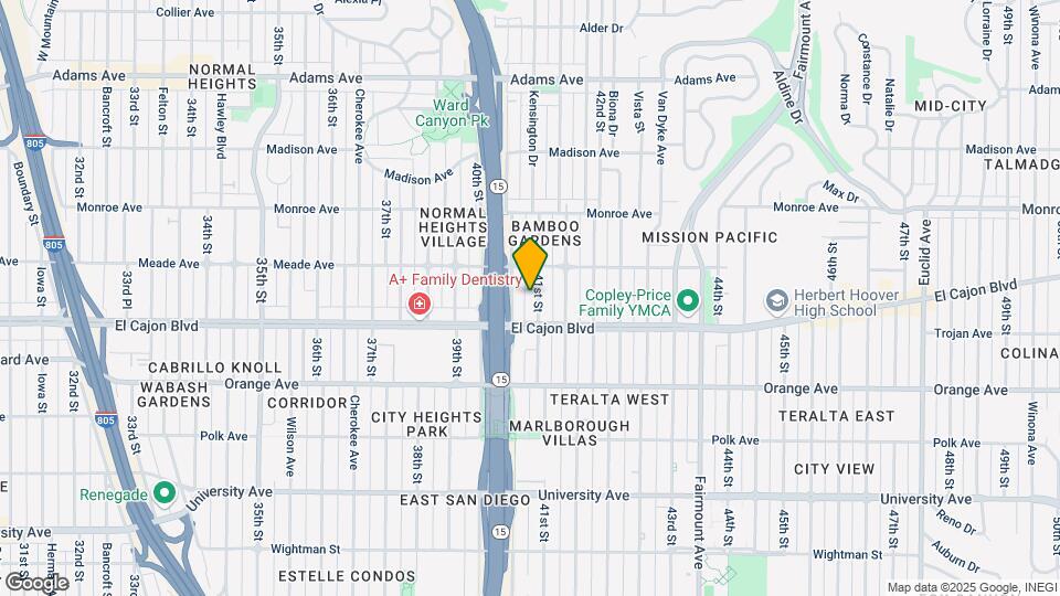 4344 41st St Map and Location Details