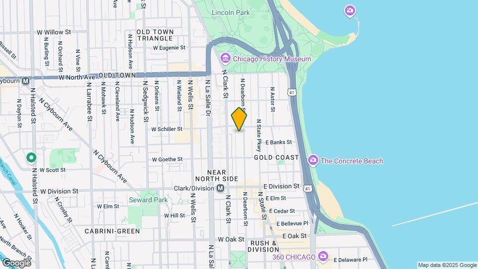 1350 N Dearborn St Map and Location Details
