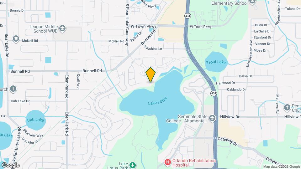 1052 Lotus Cove Ct Map and Location Details