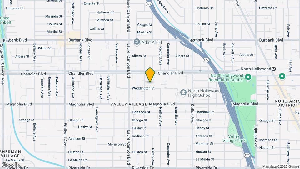 11941 Weddington St Map and Location Details
