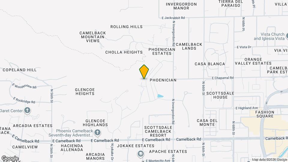 5000 Camelback Ridge Rd Map and Location Details