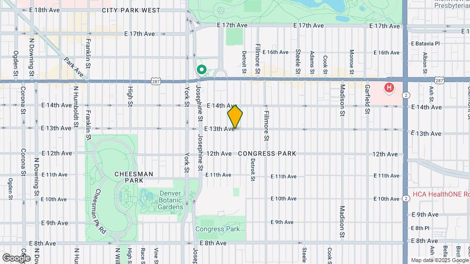 2660 E 13th Ave-Unit -1/2 Mapa y Detalles de la Ubicación