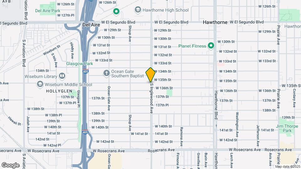 13501 Inglewood Ave Map and Location Details