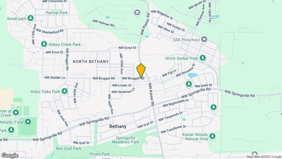 15630 NW Brugger Rd Map and Location Details