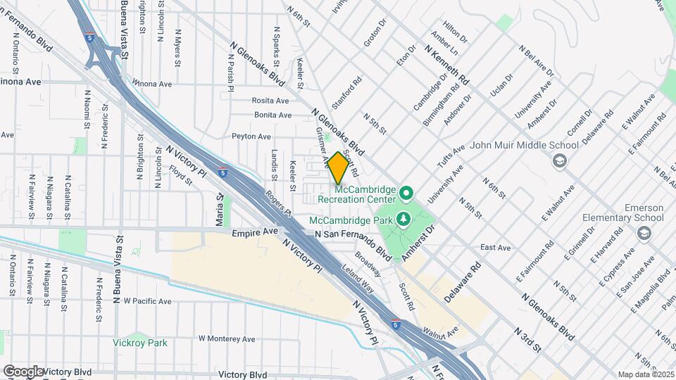1706 Grismer Ave Map and Location Details