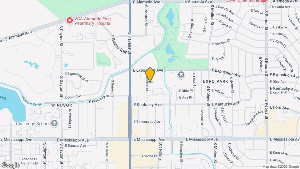 10742 E Exposition Ave Map and Location Details