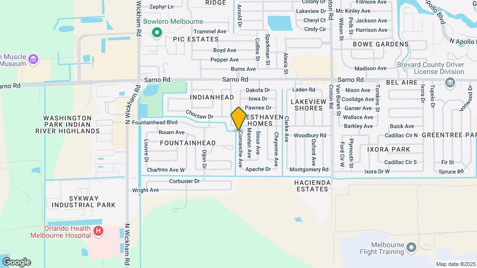 652 Comanche Ave Map and Location Details