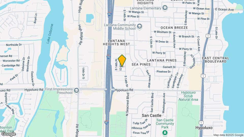 1116 S 14th Ct Map and Location Details