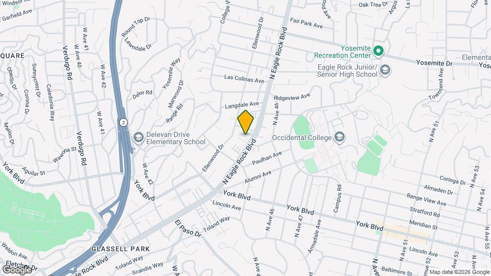 4567 1/2 N Eagle Rock Blvd Map and Location Details