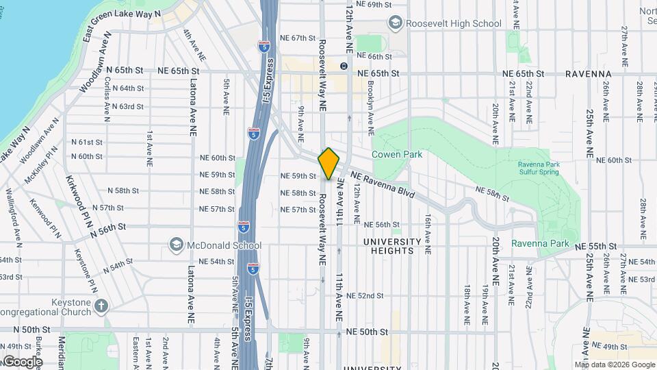 5810 Roosevelt Way NE, Unit 5810 D Lower Map and Location Details