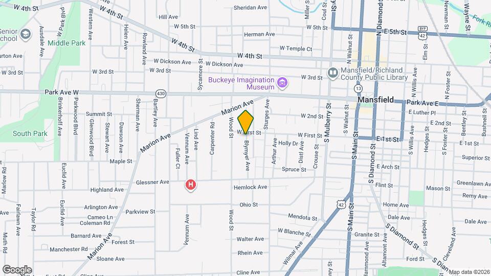 100 Blymyer Ave Map and Location Details