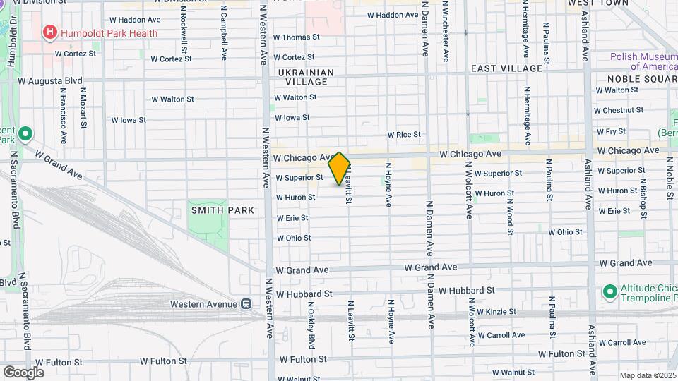 2212 W Huron St Map and Location Details