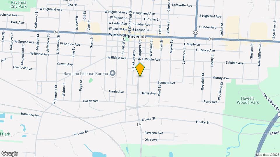 449 S Prospect St Map and Location Details