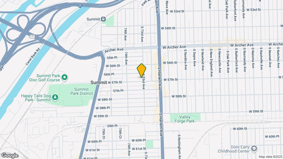 7304 W 57th St Map and Location Details