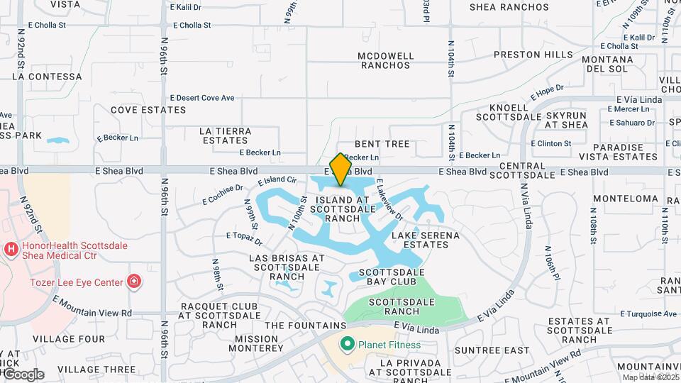 10126 E Cochise Dr Map and Location Details