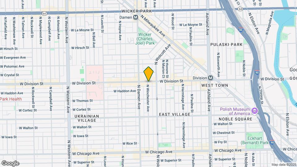 1925 W Division St Map and Location Details