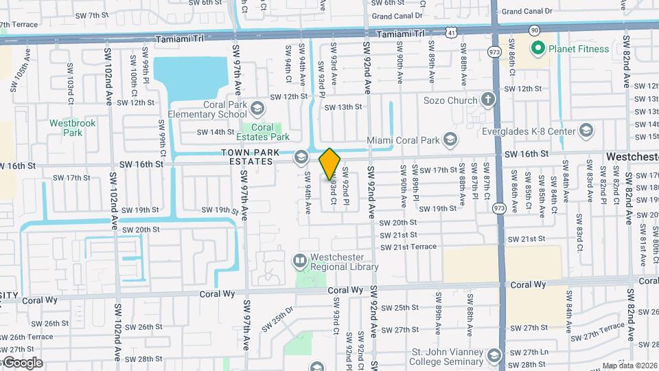 1730 SW 93rd Ct Map and Location Details