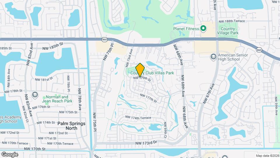 7120 NW 179th St, Unit 204 Map and Location Details