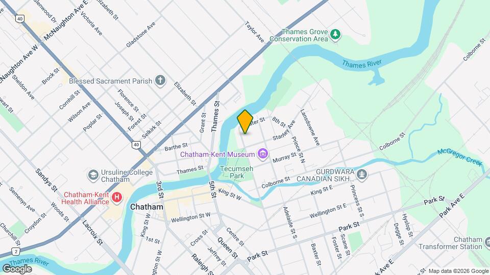 121 William St N Map and Location Details