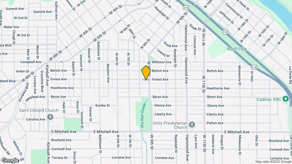 1022 Forest Ave Map and Location Details