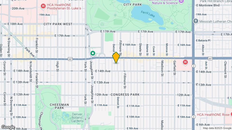 1445 Detroit St Map and Location Details