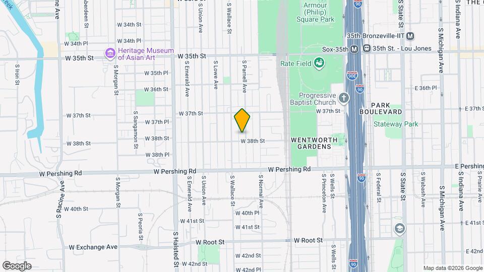 3748 S Parnell Ave Map and Location Details