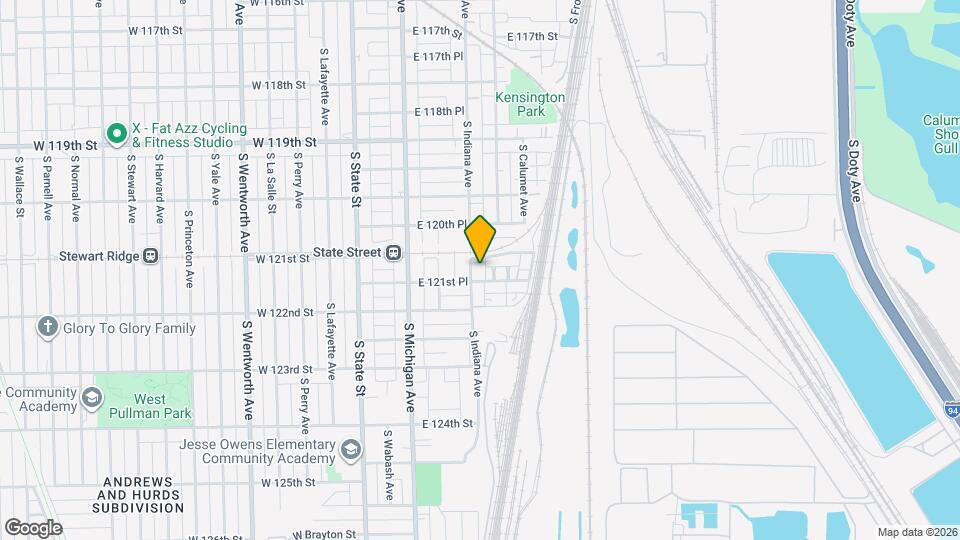 12111 S Indiana Ave Map and Location Details
