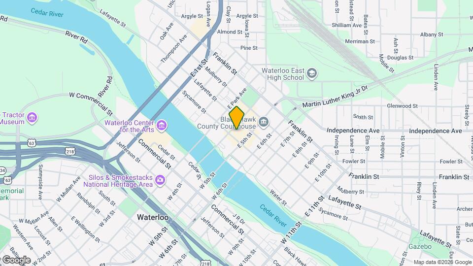 611 Sycamore St Map and Location Details