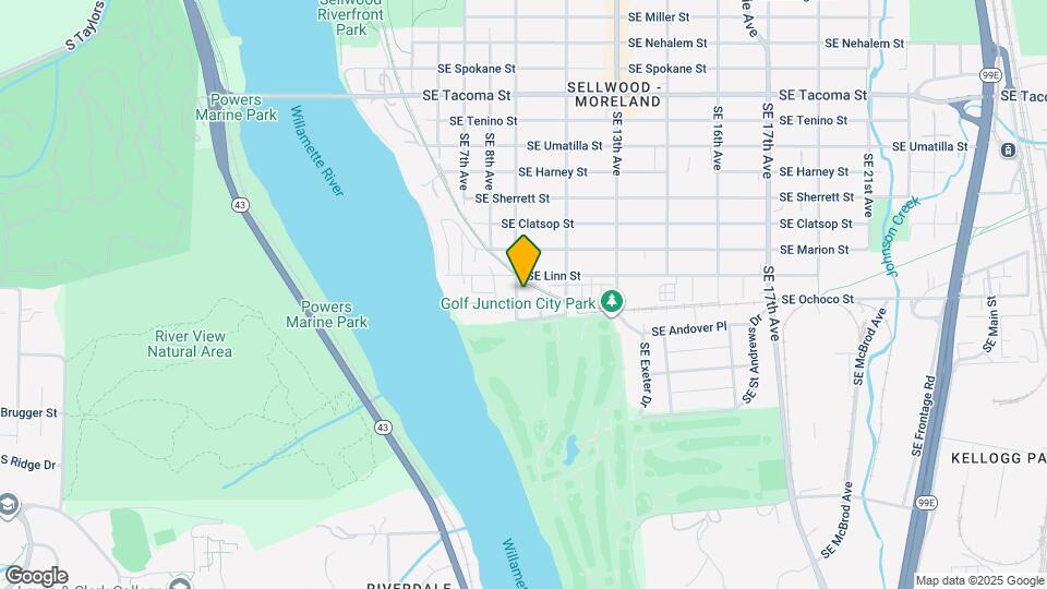 8834 SE 9th Ave Map and Location Details