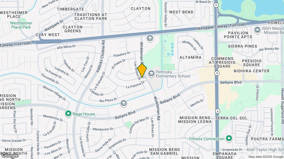 6707 Las Brisas Dr Map and Location Details