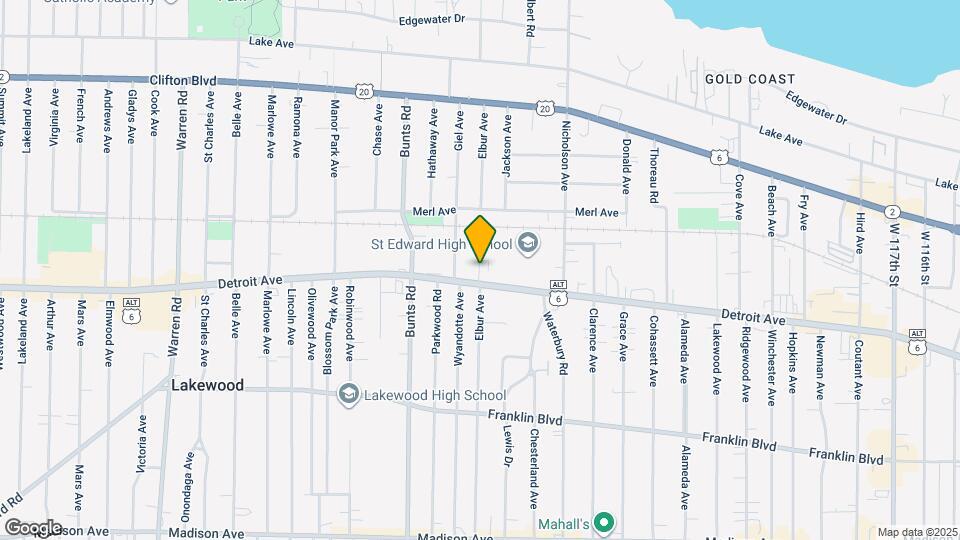 1382 Elbur Ave Map and Location Details