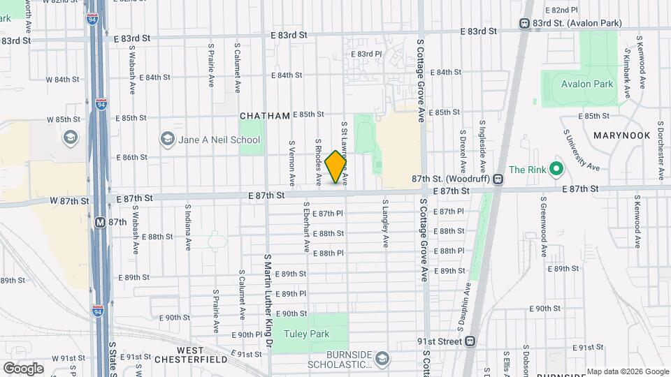 546 E 87th St Map and Location Details