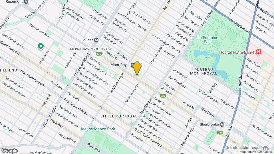 4379-4383 Saint-Denis Rue Map and Location Details