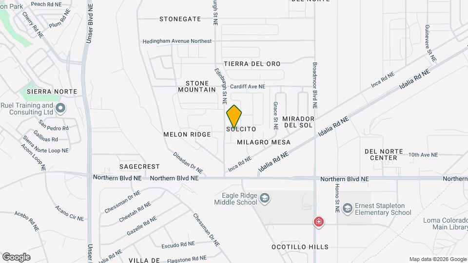 2123 Solitaire St NE Mapa y Detalles de la Ubicación