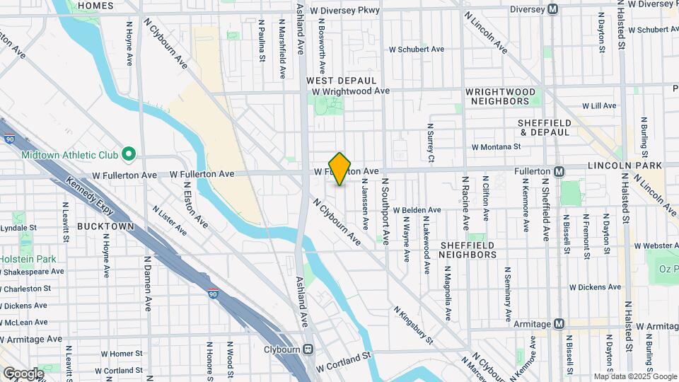2328 N Greenview Ave-Unit -2334-3 Map and Location Details