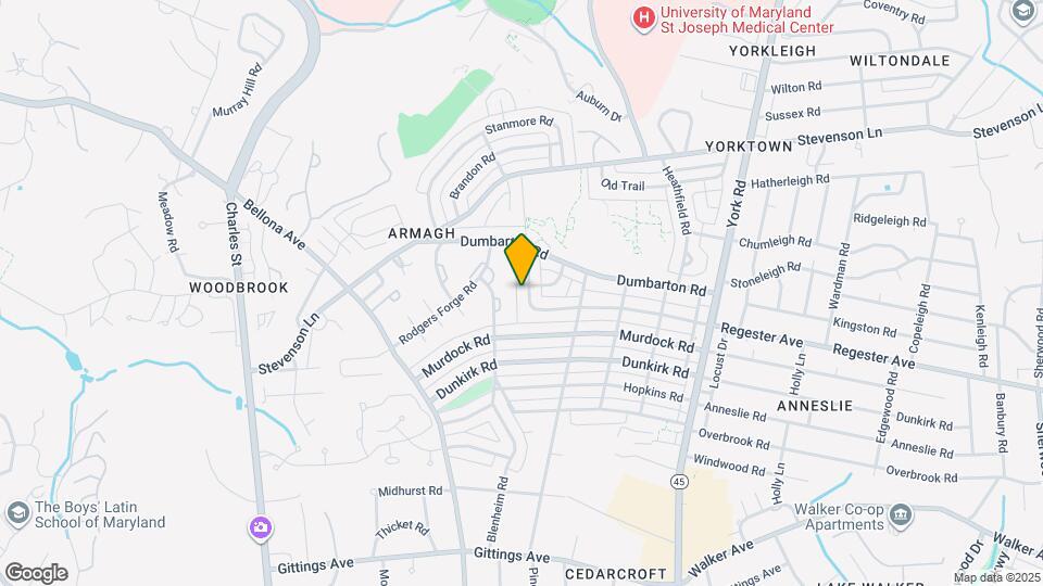 101 Regester Ave Map and Location Details