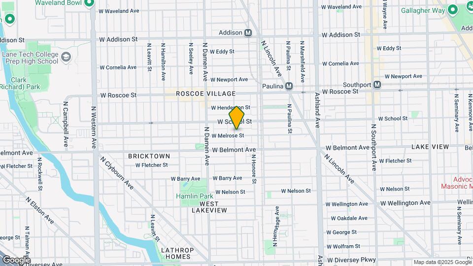 1846 W Melrose St Map and Location Details