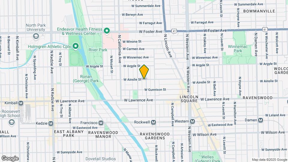 4866 N Talman Ave Map and Location Details