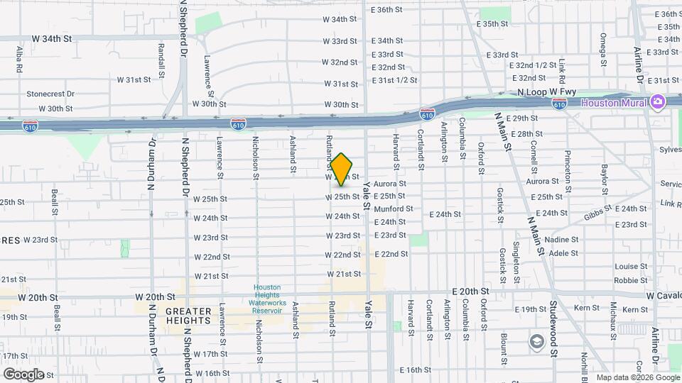 233 W 25th St Map and Location Details