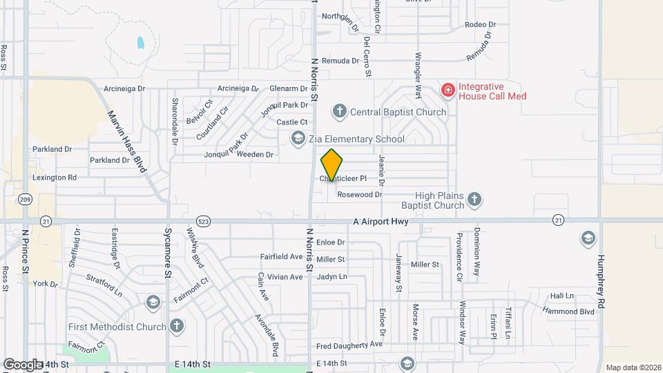 609 Rosewood Dr Map and Location Details