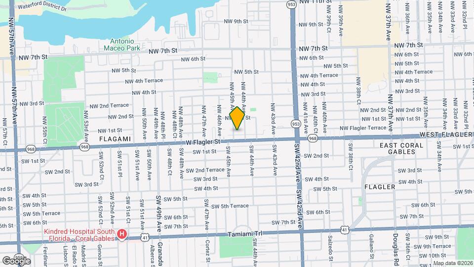 43 NW 45th Ave Map and Location Details