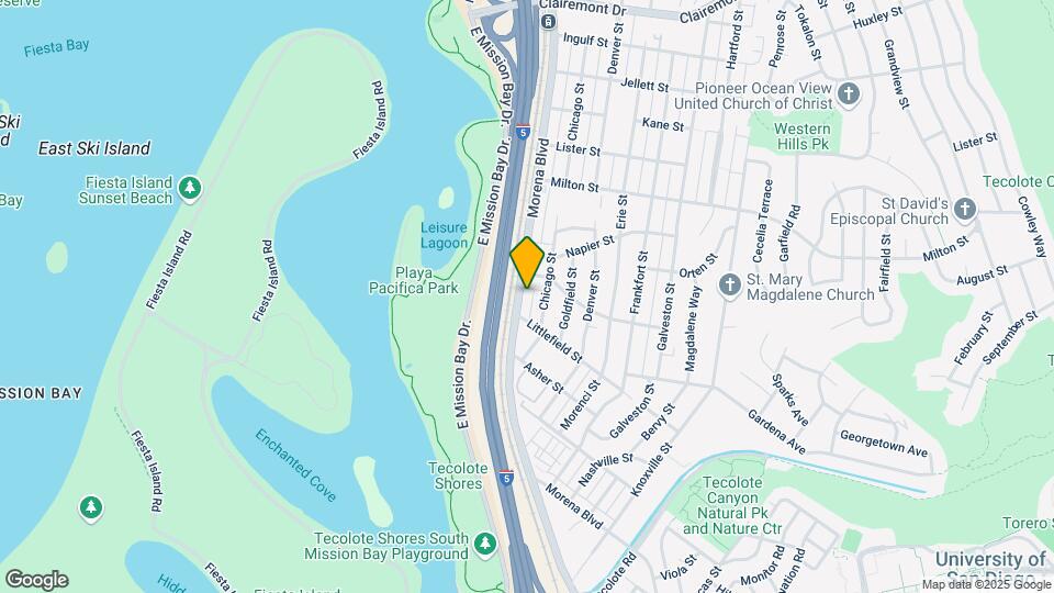 1929-1937 Morena Blvd Mapa y Detalles de la Ubicación