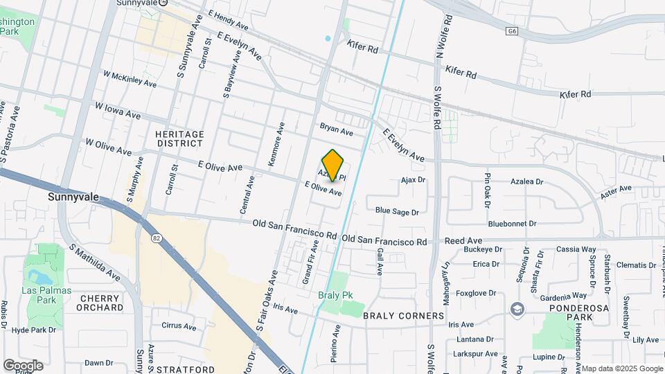 659 E Olive Ave Mapa y Detalles de la Ubicación