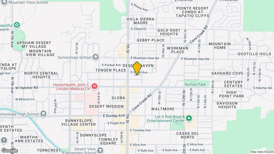 732 E Carol Ave Map and Location Details