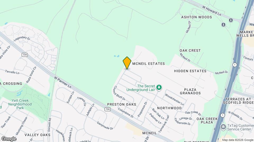 4607 Bridlewood Dr Map and Location Details