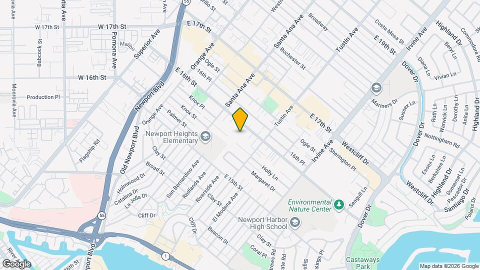 1584 Redlands Pl, Unit C Map and Location Details